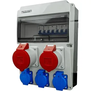 WALTER-KRAFT Baustromverteiler LS 32A 16A 3x230 Steckdose Bals 4311