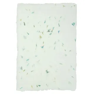 Netuno 5 Blatt Büttenpapier Kornblume DIN A4 ca. 205x 290 mm handgeschöpftes Blumen-Papier Vintage Briefpapier mit Büttenrand für Einladungskarten Papeterie Korn-Blumen-Papier Liebesbriefpapier