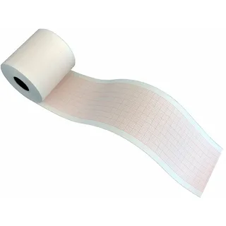 EKG-Thermopapierrollen als Ersatz für Fukuda OP-11KE/ Nihon Kohden RQS50-3/ General Electric Marquette Hellige/Trismed (50 mm x 30 m)