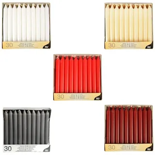 Papstar Tafelkerzen 30 St. Ø 2,1 cm 19,6 cm rot