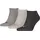 Sneakersocken 3er Pack Grau 47-49