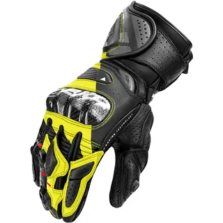 SHIMA RS-3 Motorradhandschuhe, schwarz-gelb, Größe M) für Männer