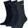 Tennissocken 3er Blau/Silber 43-46