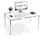 Holzwerkstoff Rechteckig Rundrohr 90x75 5x140 cm Arbeitszimmer Schreibtische Bürotische