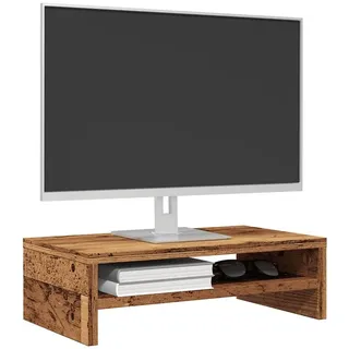 vidaXL Monitorständer Altholz-Optik 42x24x13 cm Braun