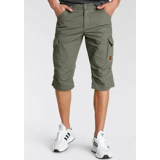 Bruno Banani Bermudas schmale Passform, gerade Beinform, mit Cargotaschen grün 31