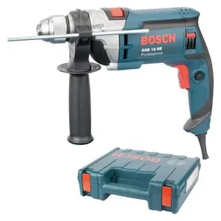 Bosch Bohrmaschine GSB 16 RE, Schlagbohrmaschine, 750 W, mit Tiefenanschlag und Koffer