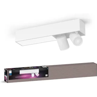 Philips Centris 2-er Spots 5,7W rechteckig weiß