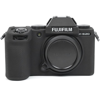 MUZIRI KINOKOO Fuji XS20 Tasche, weiche Silikon-Schutzhülle für Fuji XS20 X-S20 Digitalkamera – Kratzfeste, schlanke Fuji XS20/X-S20 Silikonhülle – Schwarz