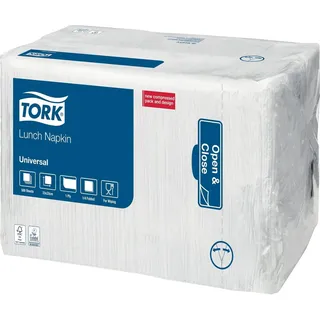 TORK Servietten 1-lagig Papier weiß 33 x 33 cm 8 Stück à 500 Blatt