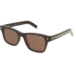 Prada 0PR A17S Herren-Sonnenbrille Vollrand Eckig Acetat-Gestell, braun