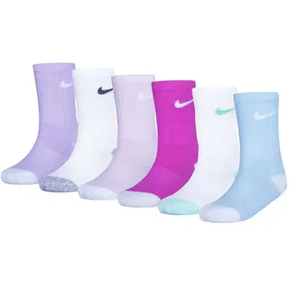 Nike Kids Smiley Crew Socken 6 Paare - Playful Pink Gelb