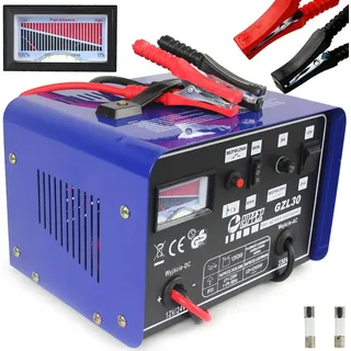 MARPOL Batterieladegerät 12/24V Kfz Pkw Autobatterie Ladegerät 7-180ah 30a mit funktion Fast Charge