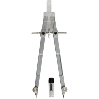 Toppoint Geo Zirkel aus Metall mit Minendose silber