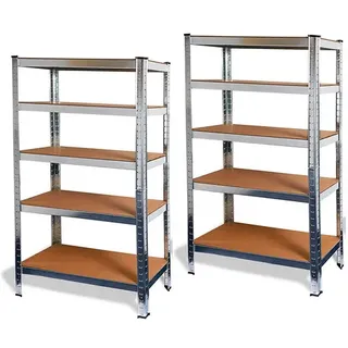Ondis24 Schwerlastregal Metallregal Basti 2er Set