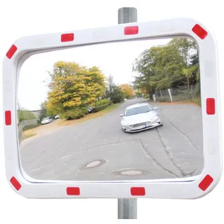 Trutzholm Verkehrsspiegel eckig 40 x 60 cm Rot/Weiß