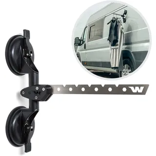 Wolkenstürmer® Kleiderhaken für Wohnmobil - platzsparender Handtuchhaken für Kastenwagen - ideal für Neoprenanzug, Handtuch, Kleidung, Campingdusche - für alle glatten Oberflächen - ohne Bohren