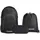 3-tlg. mit Turnbeutel black coal