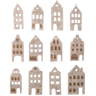 Rayher Filz-Streudeko Nordic Häuser 12 St.
