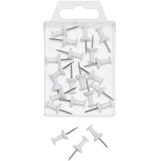 Wedo Pinnnadeln Diabolo weiß, 20 St.