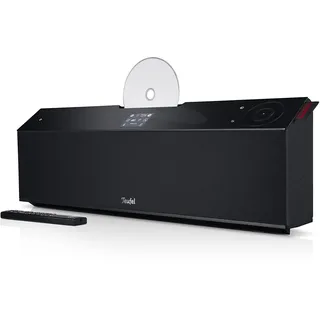 Teufel MUSICSTATION CD-Internet-Radio Bluetooth Lautsprecher, DAB+ Digitalradio und FM Radio, Musikstreaming, HiFi Sound, Wecker, W-LAN, Bassreflex - schwarz