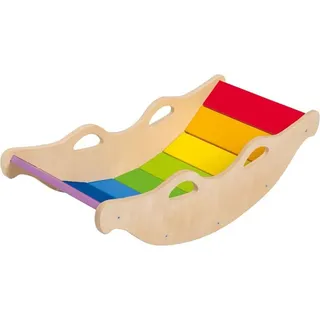 Playtive Balancewippe aus massivem Birkensperrholz in Regenbogenfarben ab 2
