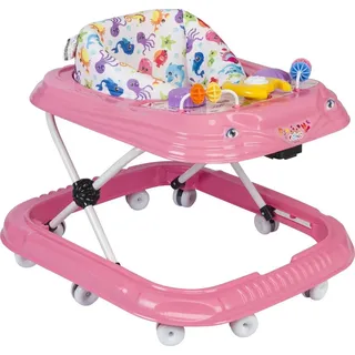Baby Gehwagen Gehfrei Lauflernwagen Babywalker Lauflernhilfe Alpina, Farbe:Pink - Rosa