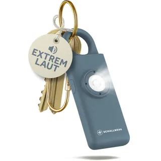 Schallwerk ® Safety+ Taschenalarm für Frauen – Persönlicher Alarm mit LED-Licht – Schrillalarm Schlüsselanhänger für Selbstschutz & Sicherheit unterwegs – laut & kompakt
