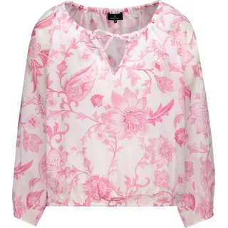 Monari Langarmbluse mit Blumenmuster Rosa 38