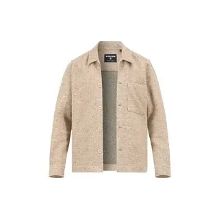 Strellson Herren Overshirt beige unifarben, beige, Herbst/Winter 2025/2026