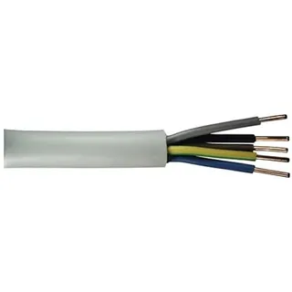 Pollmann NYM J 3x1,5 3x2,5 5x1,5 5x2,5mm2 Mantelleitung Elektroleitung Kabel 1-25m (NYM-J 5 x 1,5mm2, 1 Mtr.)