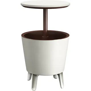 KETER Getränkekühler Weiß/Braun Ø50cm 30L