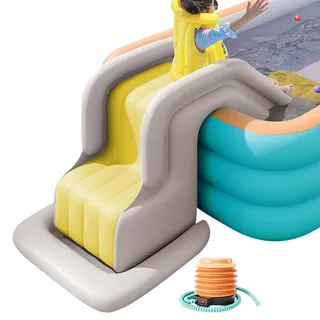 Zahoken Aufblasbare Rutsche, Pool Rutsche Aufblasbar, Kippsichere Rutschen, Ufgeblasene Pool Rutschspielzeuge Für Lustiges Spielen Im Wasserpark Im Freien