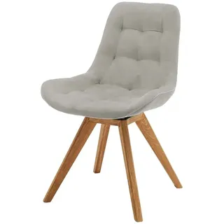 Woodford Esszimmerstuhl mit erhöhter Sitzkante Bennet , grau , Maße (cm): B: 56 H: 84 T: 63.0