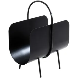 Haku-Möbel HAKU Möbel Zeitungsständer 22586 schwarz Metall, DIN A4 quer