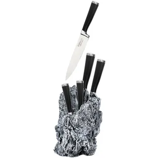 STONELINE Excalibur Messerblock 7-tlg. Schwarz