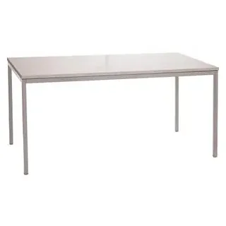 Gürkan Mehrzwecktisch grau rechteckig, Vierkantrohr grau, 180,0 x 80,0 x 75,0 cm
