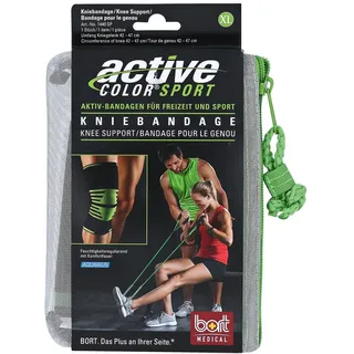 Bort Activecolor Sport Kniebandage 1 St. Schwarz/Grün XL