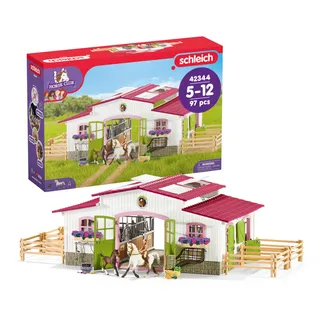 Schleich Horse Club Reiterhof mit Reiterin und Pferden 42344