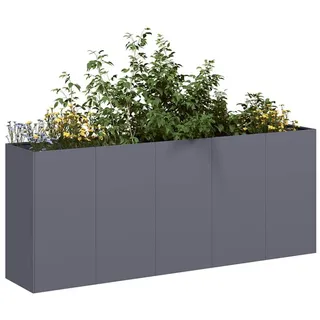 vidaXL Pflanzkübel 200 x 40 x 80 cm Anthrazit