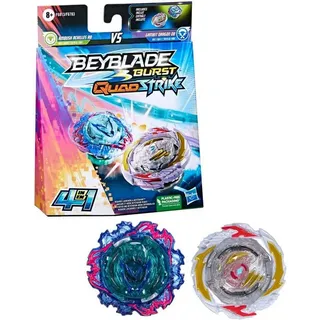 Beyblade Burst QuadStrike Gambit Dragon D8 und Ambush Achilles A8 Kreisel Doppelpack, Battle Kreisel Spielzeug