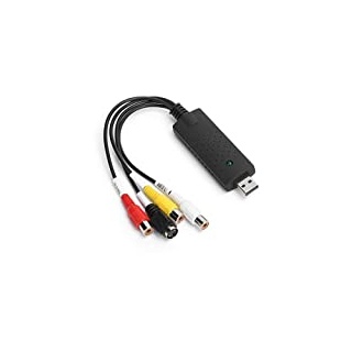 PUSOKEI USB 2.0 Capture Card - AV/ Composite and S-Video Audio Video Capture Card Adapter Video Collection Card for Windows XP/Vista/7/8/10/Linux Operating System