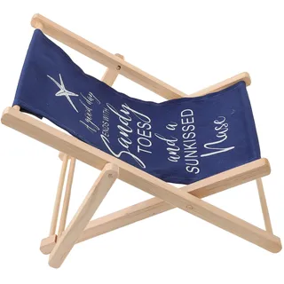 ABOOFAN Zusammenklappbarer Strandstuhl Liegestühle Aus Stoff Küstenstuhl Modelldekor Holzdekor