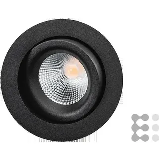 SG Sg, Wandleuchte + Deckenleuchte, LED-Einbauleuchte Junistar 7W 560lm 3000K schwarz) (9019527439) (490 lm)