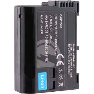 Akku kompartibel mit Nikon EN-EL-15c, für 1V1, D500, D600, D610, D750, D800, Z7II, Z5, Z6, Z7, Z8, Z9, EN-EL15, EN-EL15b, 7.2V, 2400mAh