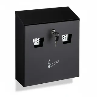 Relaxdays Wandaschenbecher 29x7x7 cm Schwarz