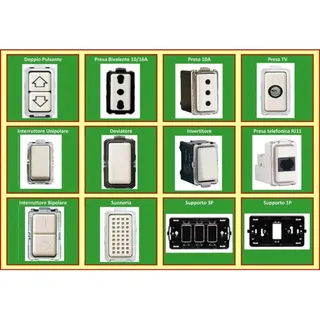 Trade Shop - Magic Series Compatibili Interruttori Bipolari Unipolari Preis Compatibili Moduli -