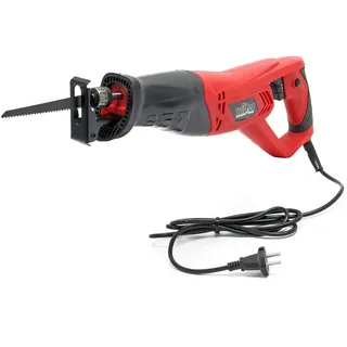 XPOtool Wiltec Elektro Säbelsäge 900 W mit SDS-System inkl Sägeblatt für Holz & Metall, Fuchsschwanz elektrisch mit verstellbarer Geschwindigkeit, Stichsäge, Universalsäge