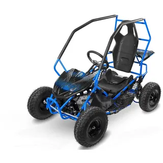 Nitro Motors Elektro-Kinderquad Elektro 1000W Eco midi Kinder Buggy 6" Straßenreifen Gokid Quad ATV blau