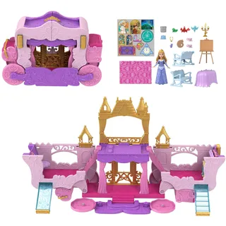 Mattel Disney Prinzessin Verwandlungs Spielset Kutsche zu Schloss HWX17